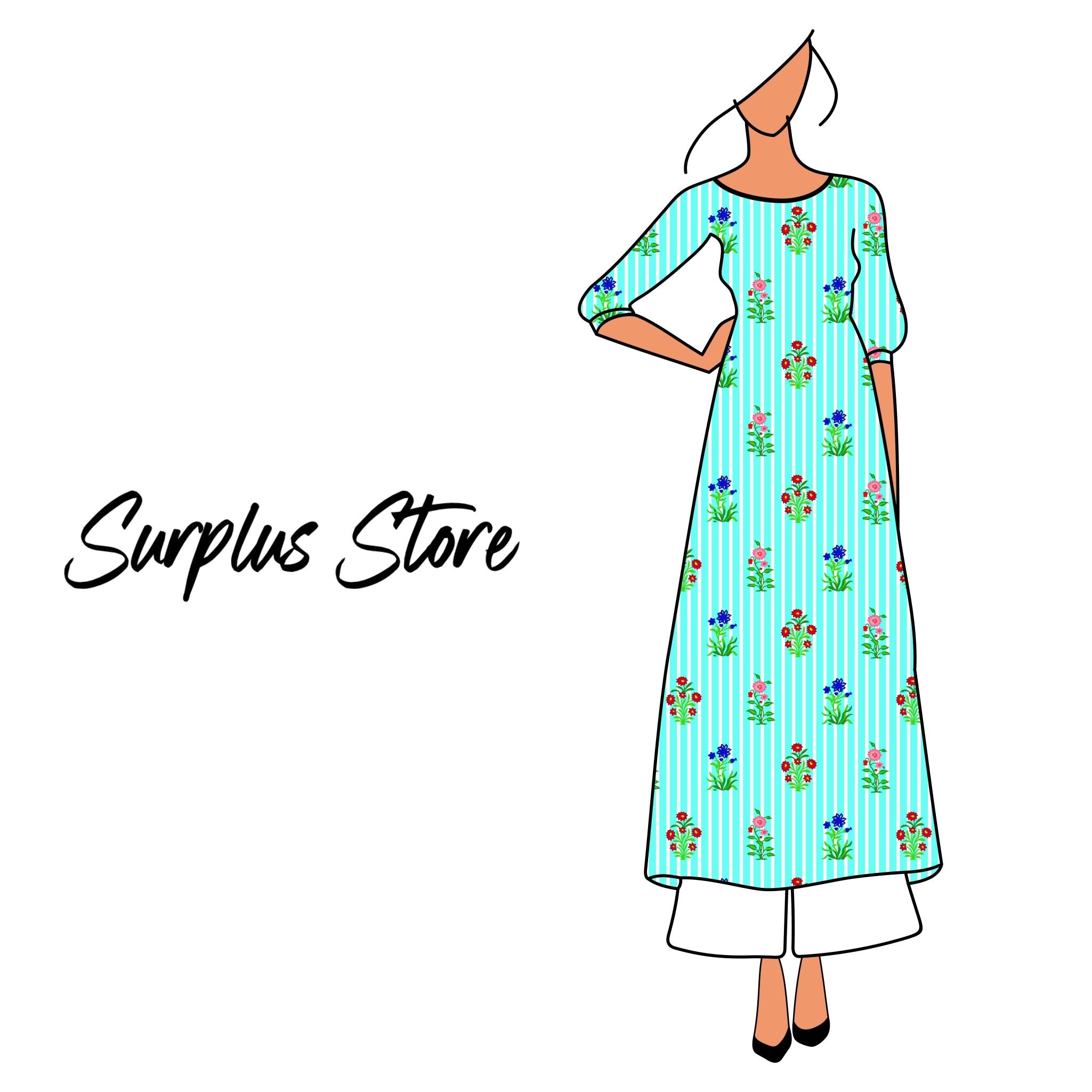 2 Piece Unstitched Textured Printed Lawn Suit (LD001-2P)