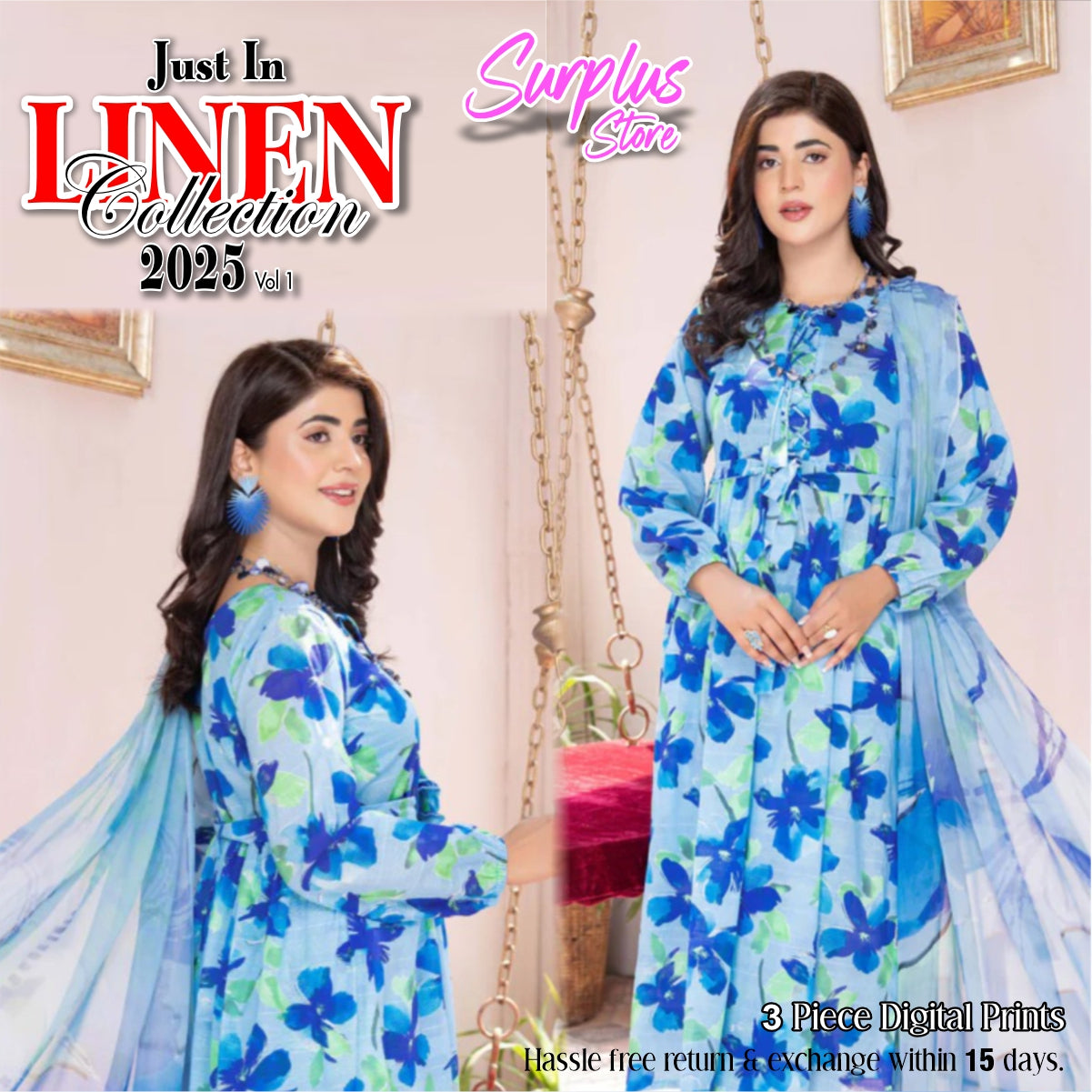 3 Piece Linen Suit Vol-1 (LND001-3P)
