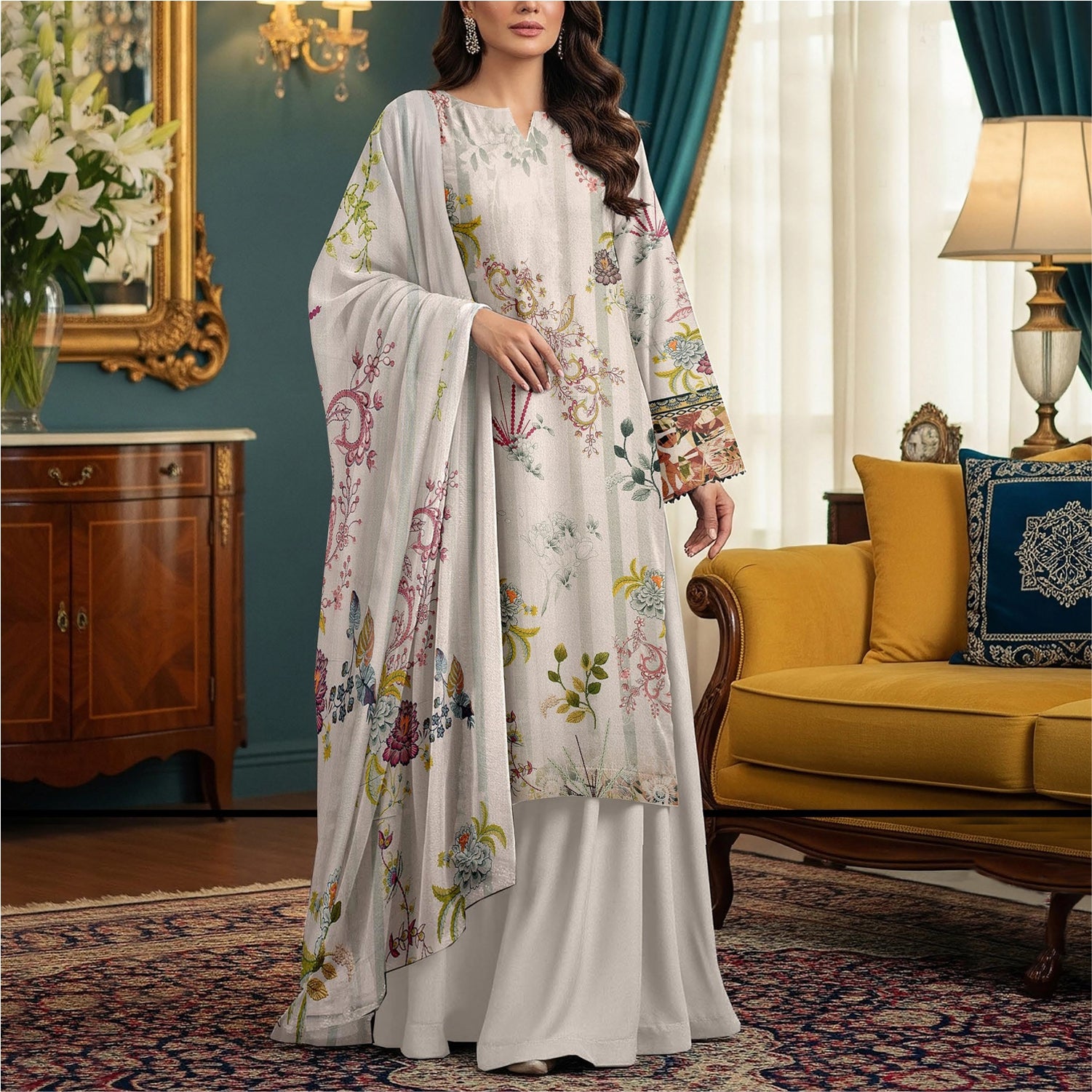 3 Piece Karandi Digital Suit (KRD003-3P)