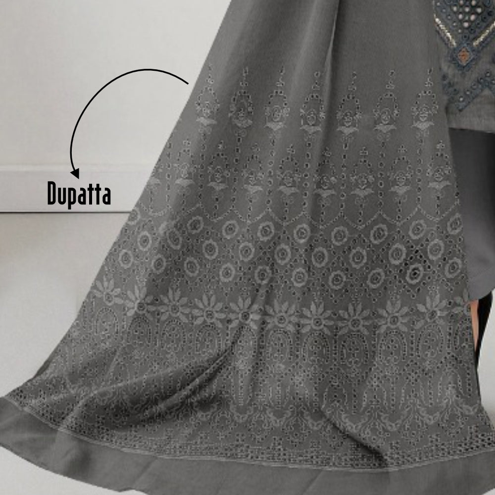 3 Piece Lawn Embroidered Suit (LNE1001-3P)