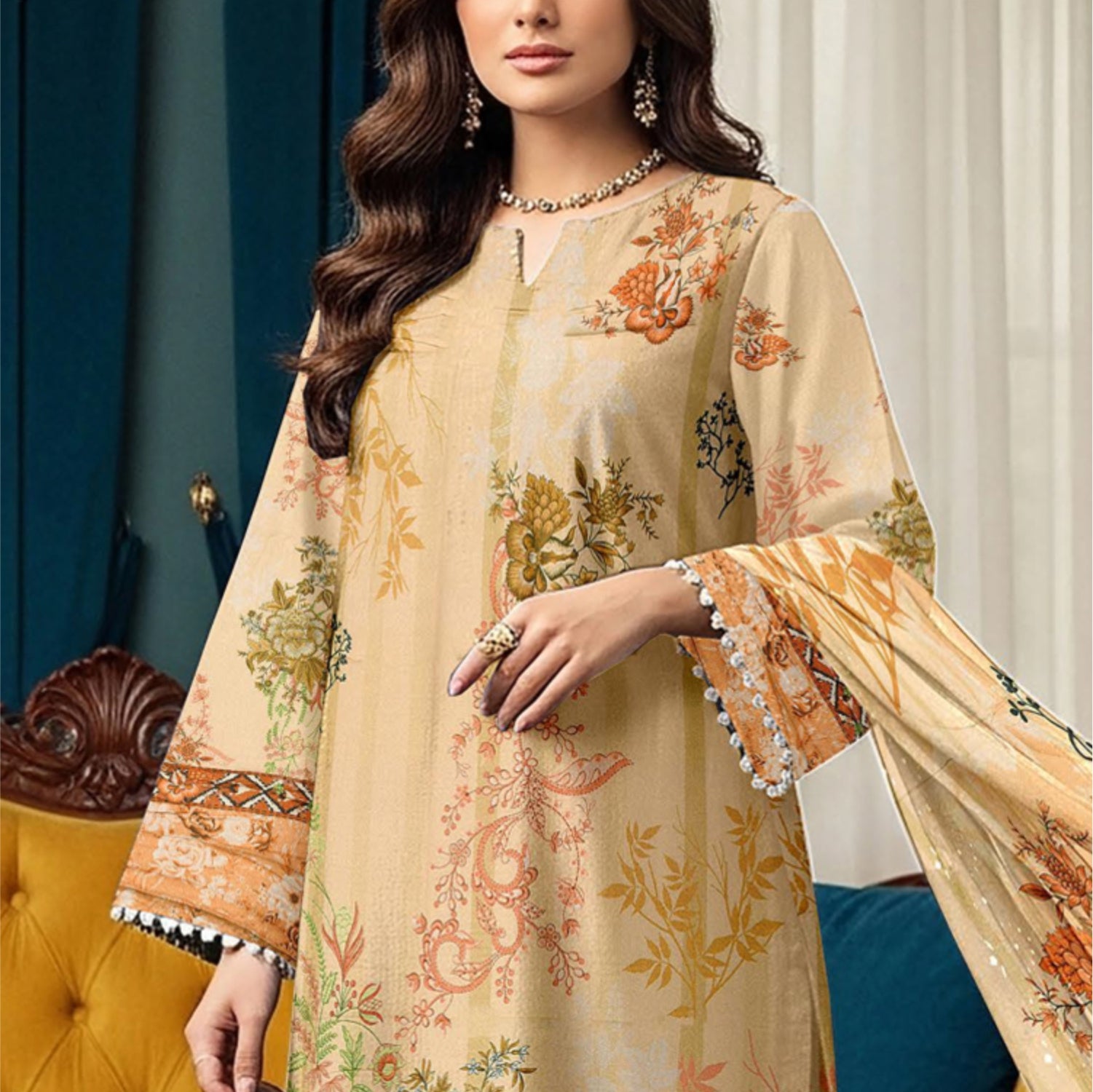 3 Piece Karandi Digital Suit (KRD001-3P)