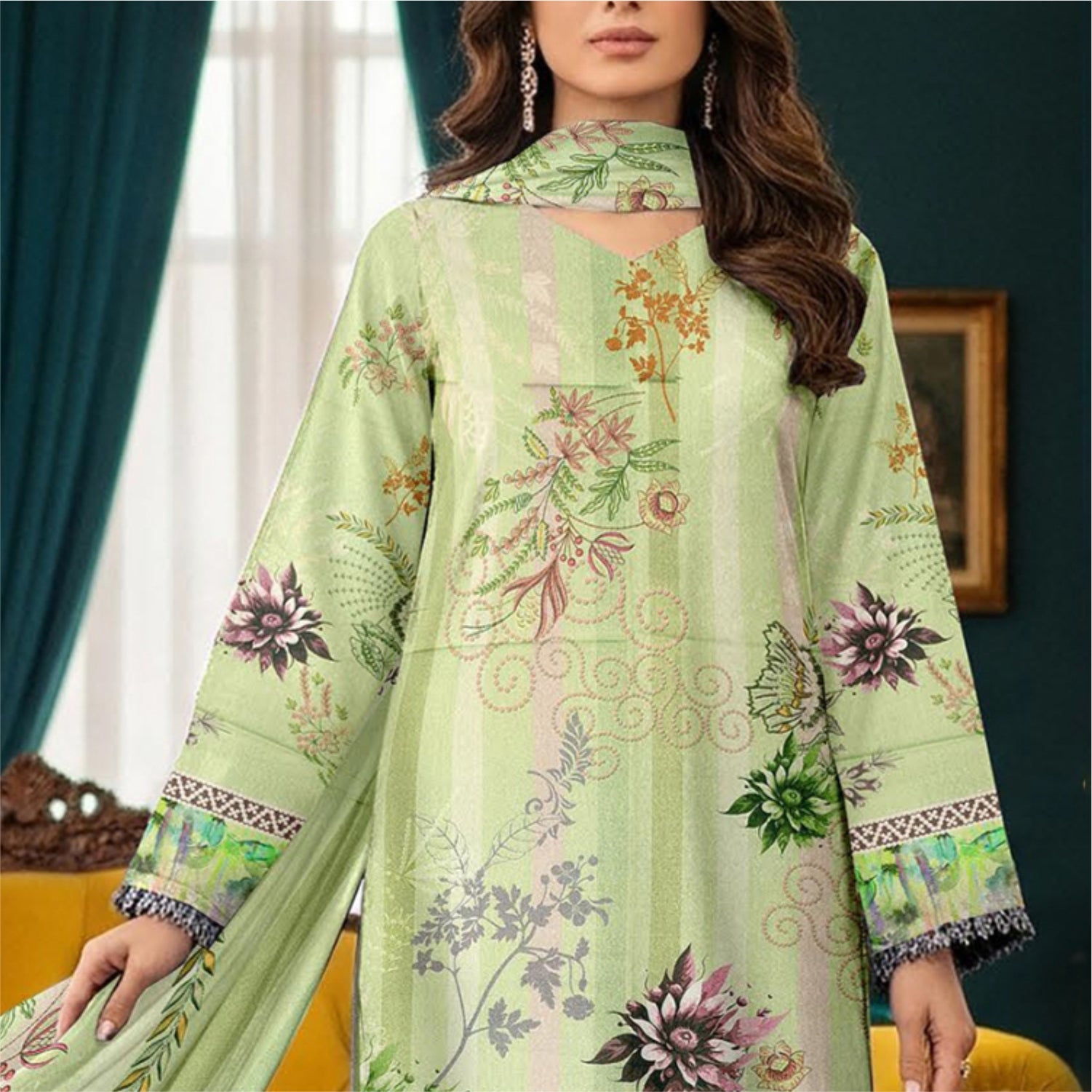 3 Piece Karandi Digital Suit (KRD004-3P)