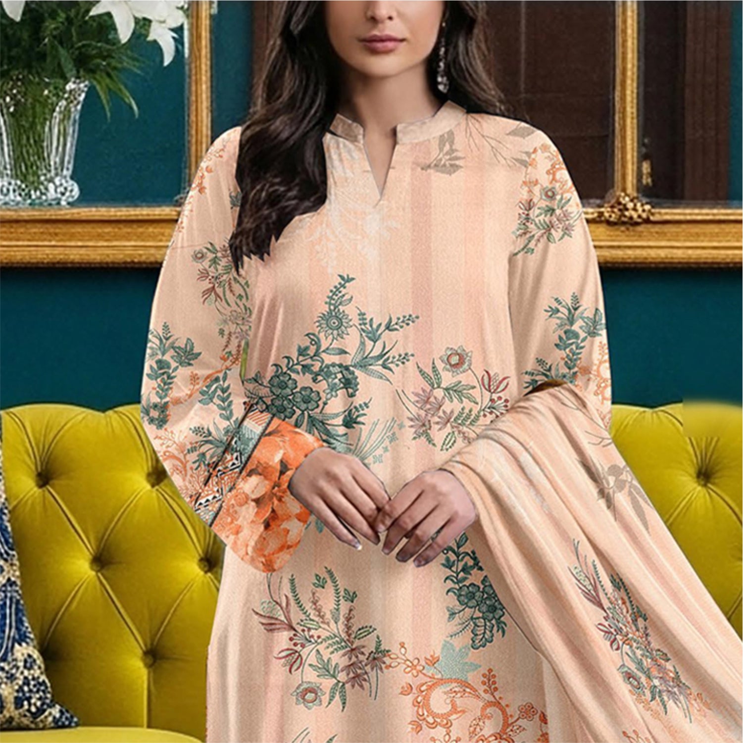 3 Piece Karandi Digital Suit (KRD008-3P)