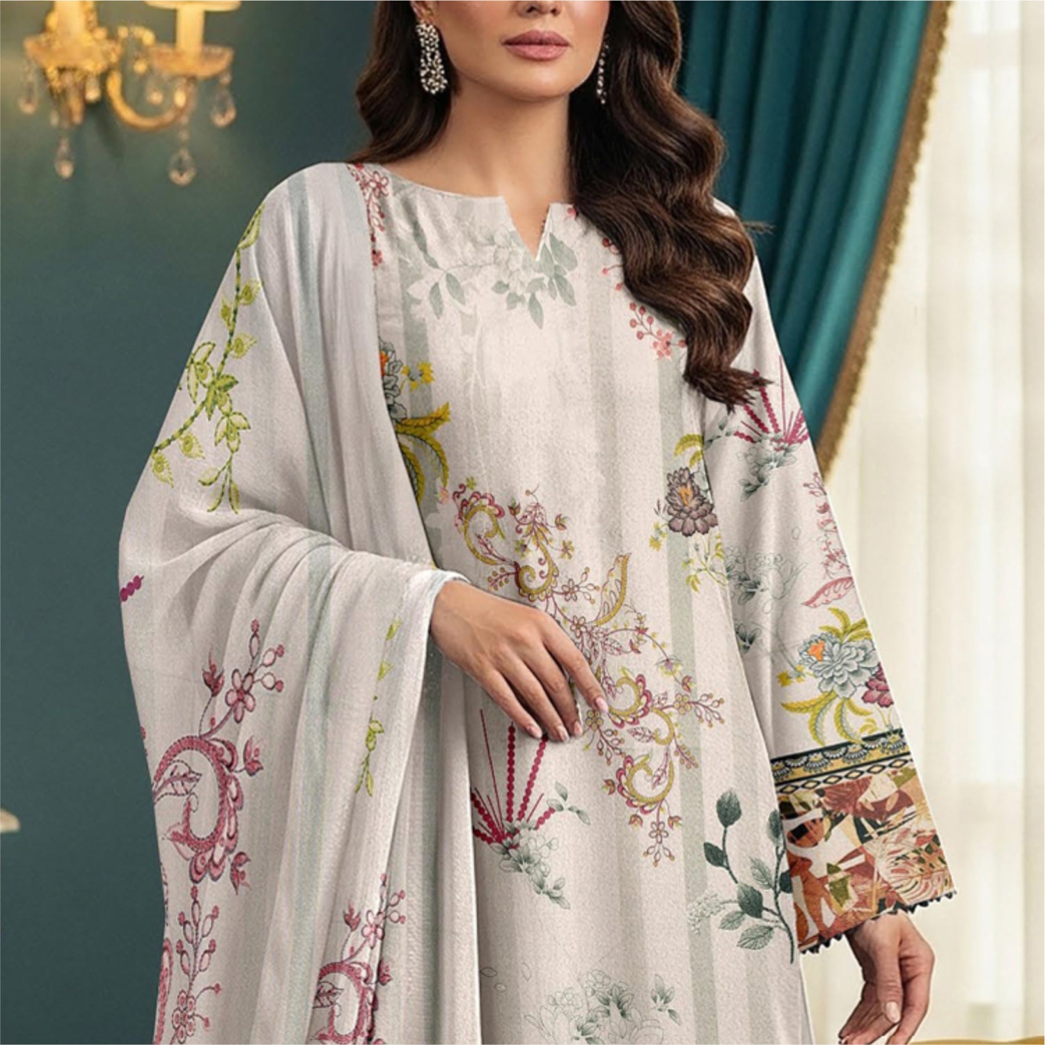 3 Piece Karandi Digital Suit (KRD003-3P)