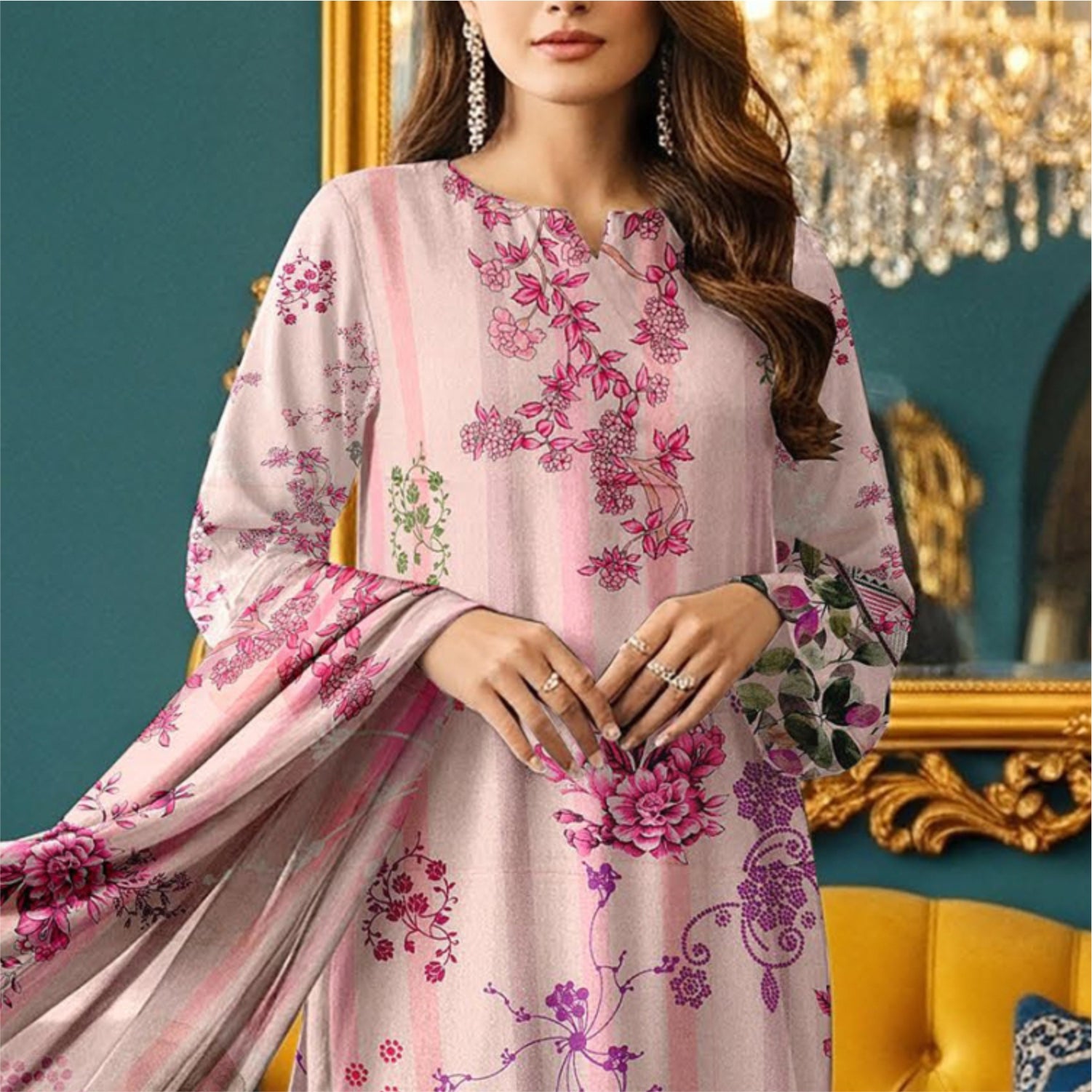 3 Piece Karandi Digital Suit (KRD002-3P)