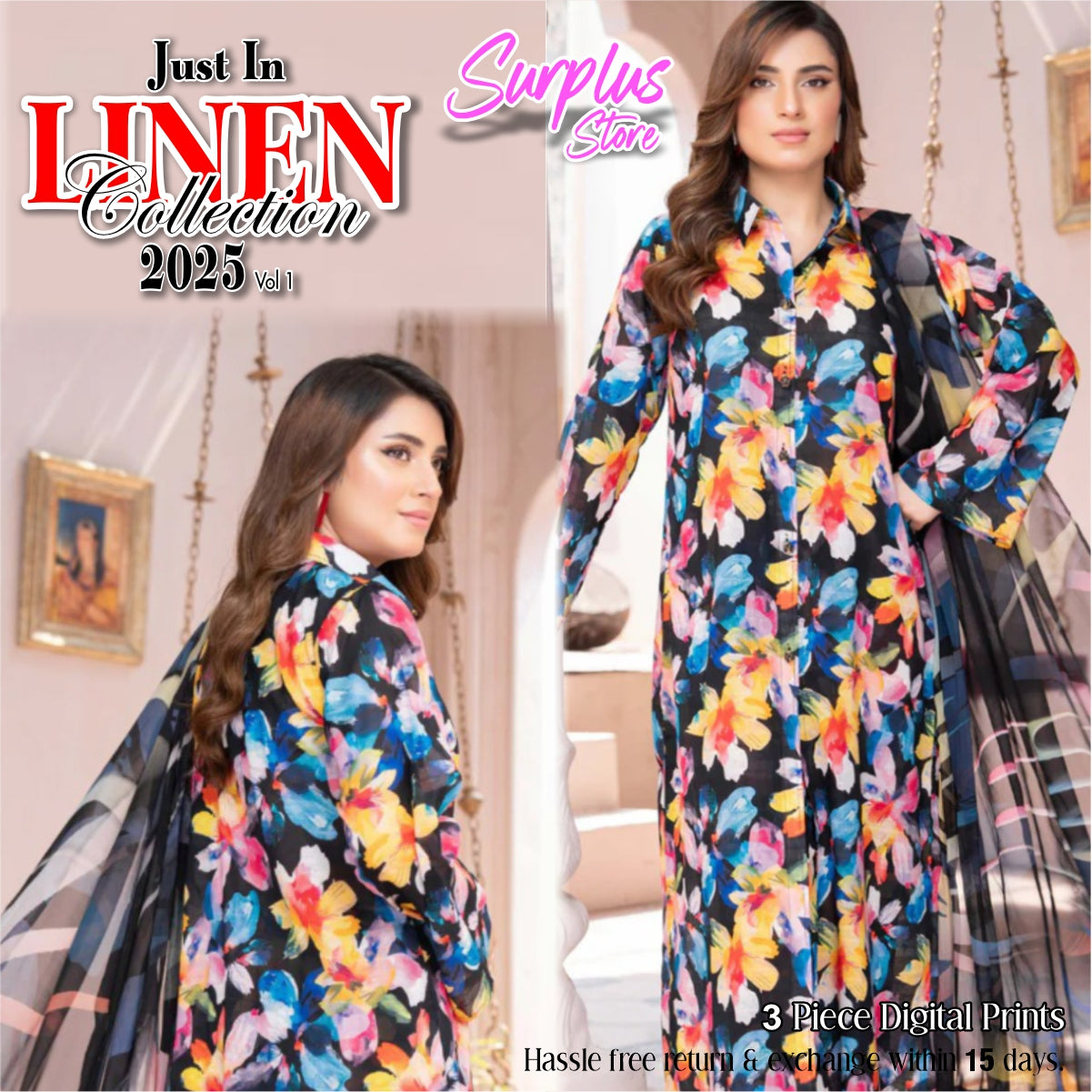 3 Piece Linen Suit Vol-1 (LND002-3P)