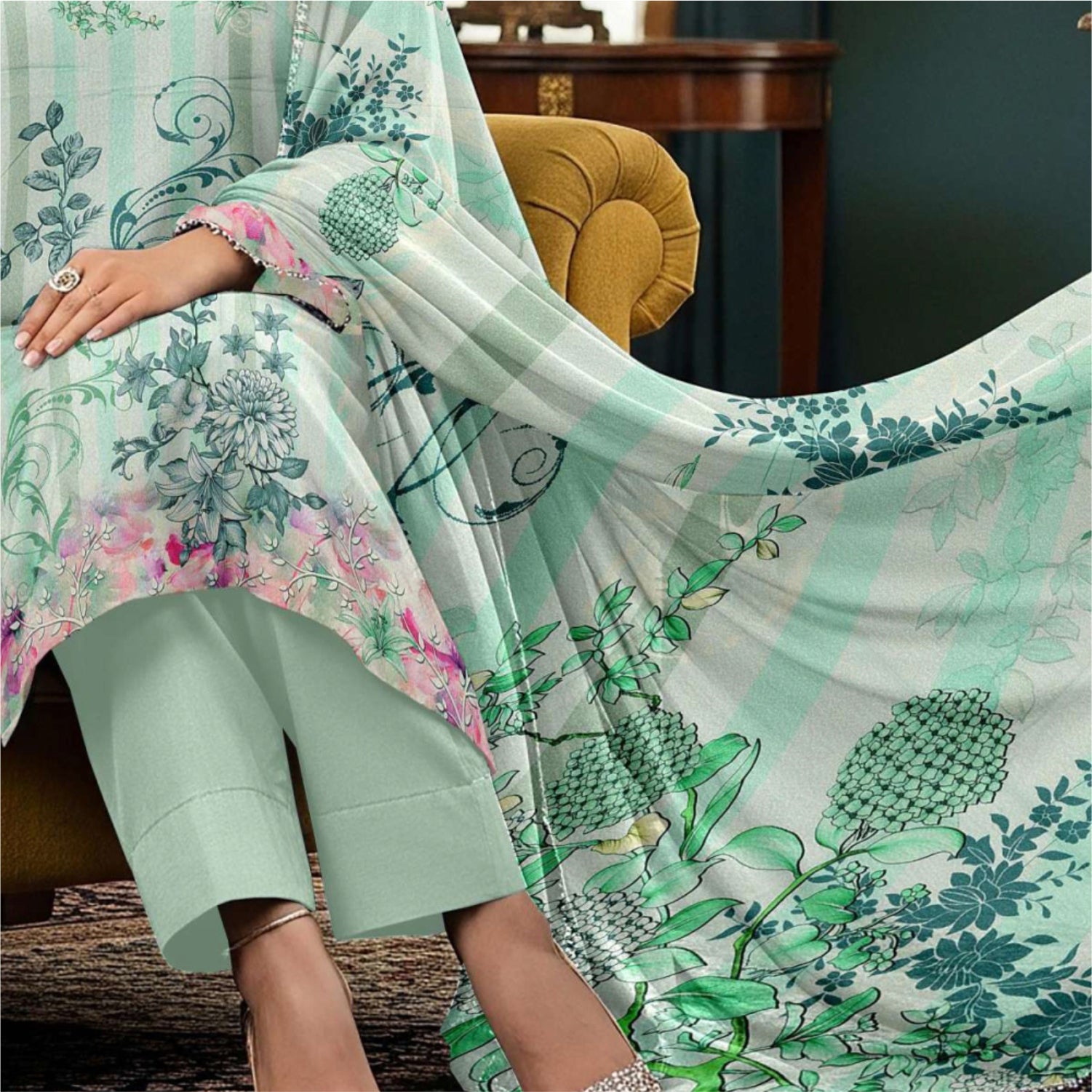 3 Piece Karandi Digital Suit (KRD006-3P)