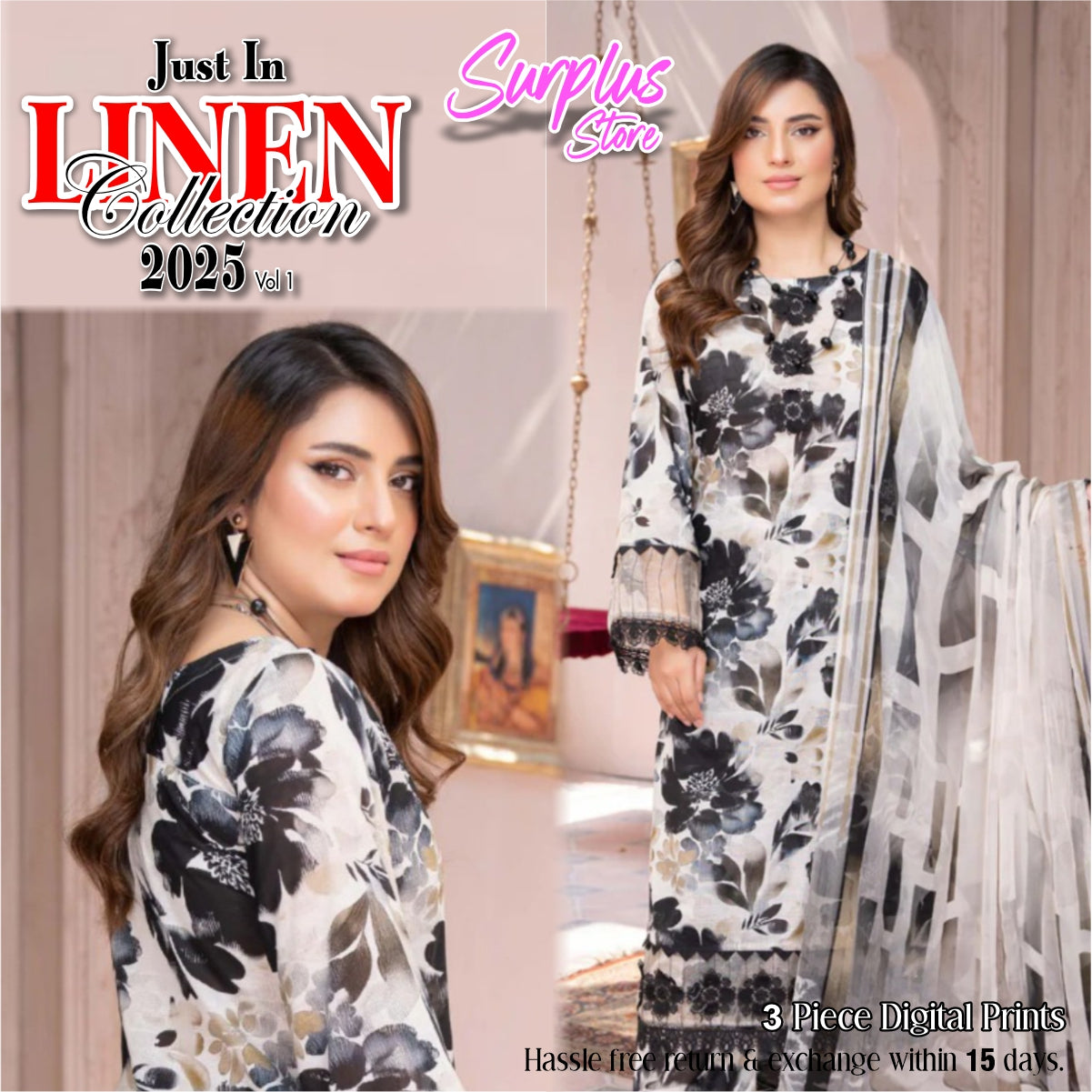 3 Piece Linen Suit Vol-1 (LND004-3P)