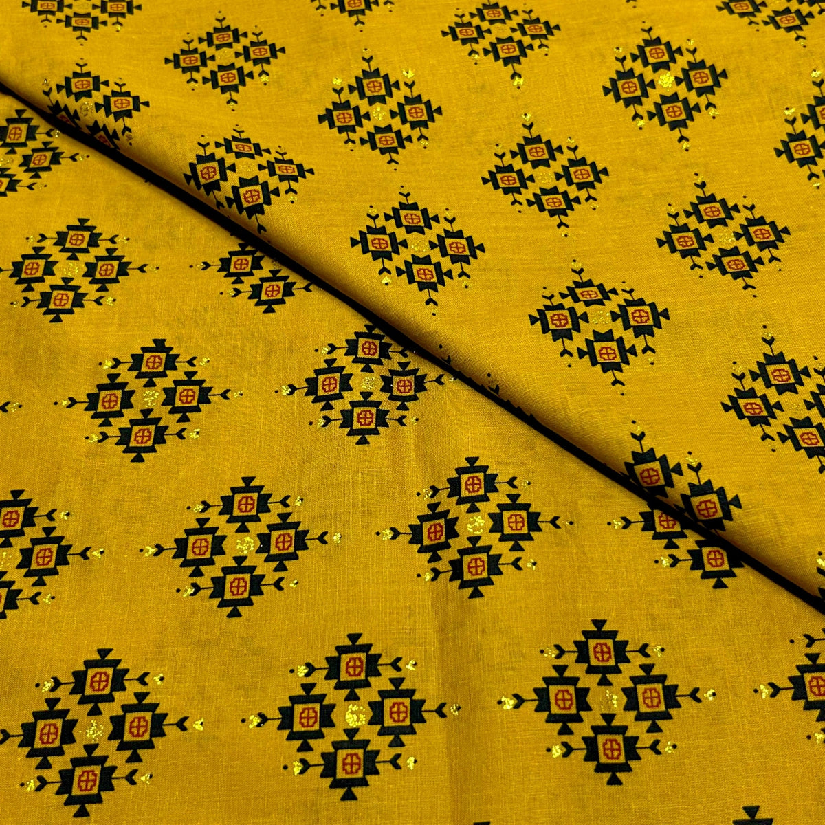 2 Piece Broshia Lawn - Gold (LNB1006-2P)
