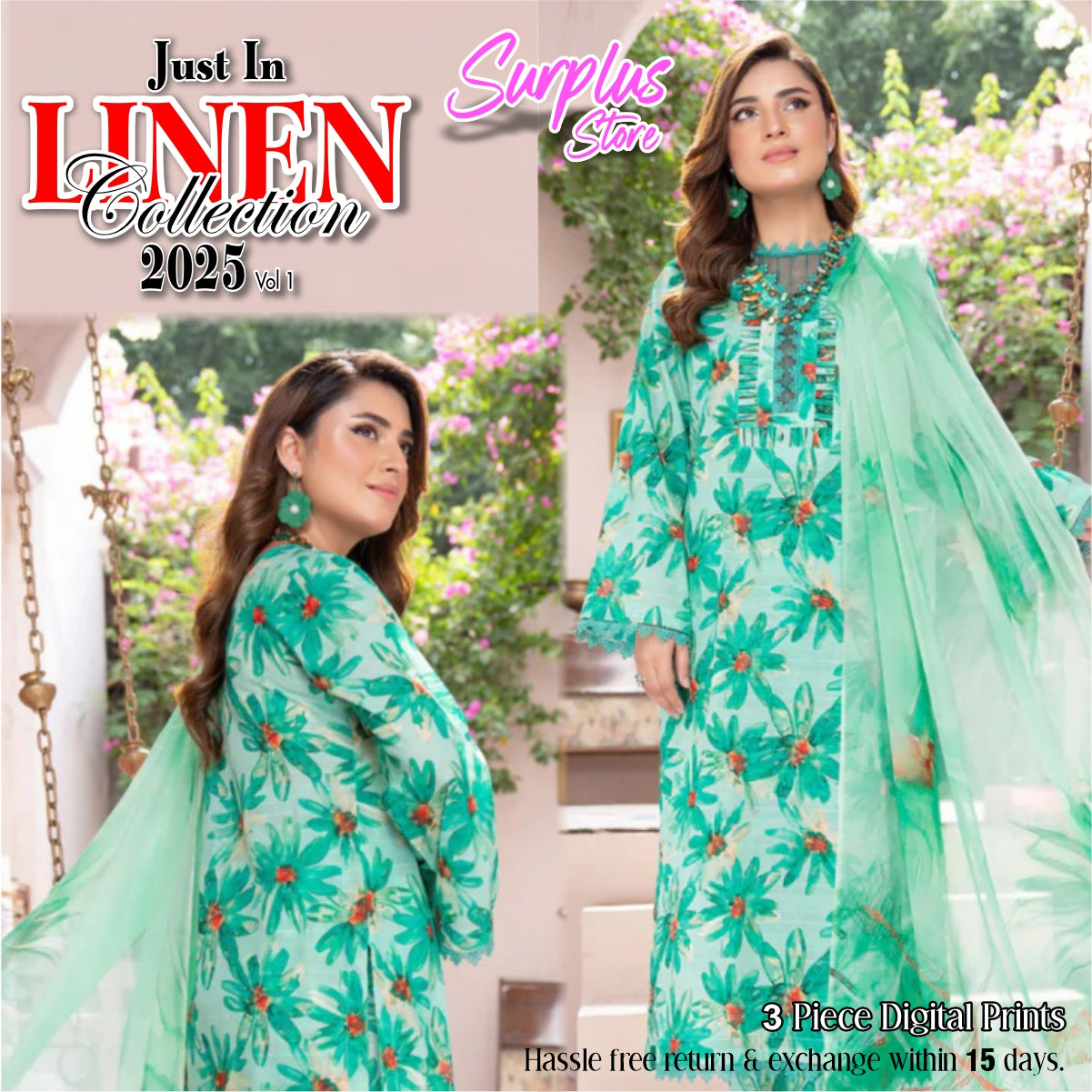 3 Piece Linen Suit Vol-1 (LND007-3P)