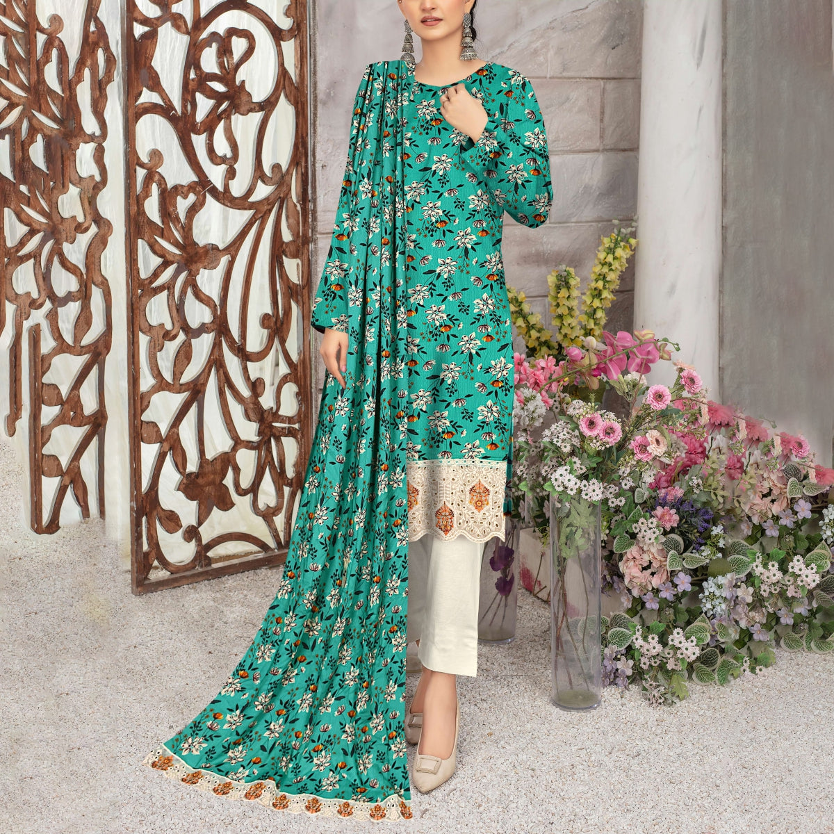 3 Piece Linen Suit Vol-2 (LND015-3P)