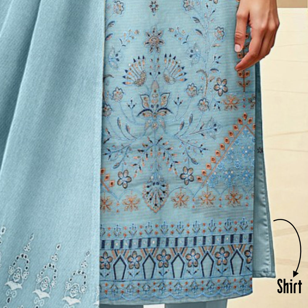 3 Piece Lawn Embroidered Suit (LNE1007-3P)