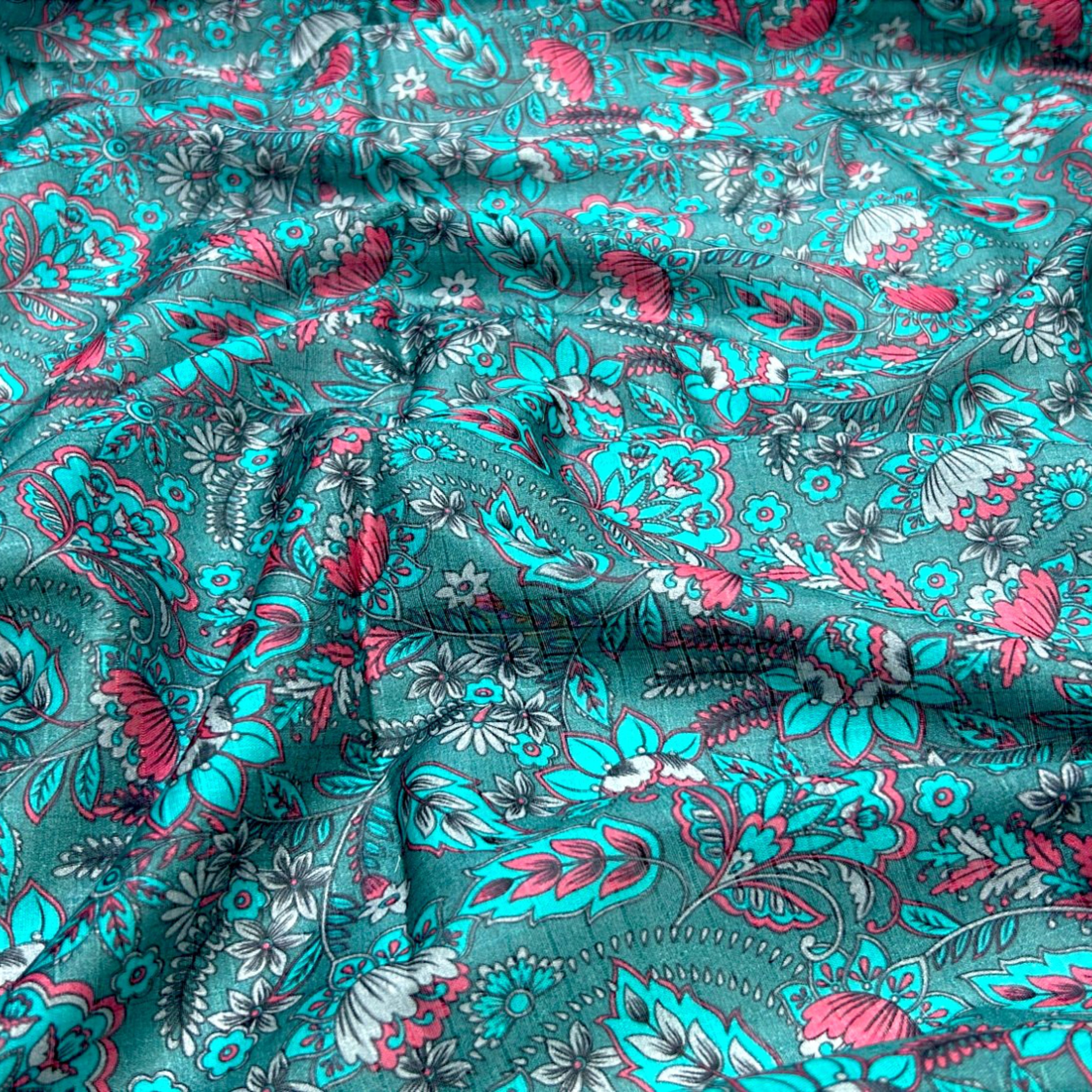 2 Piece Unstitched Textured Printed Lawn Suit (LD017-2P)