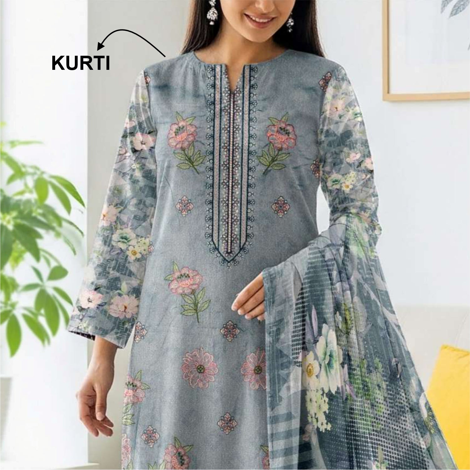 3 Piece Karandi Embroidered Suit (KRE002-3P)