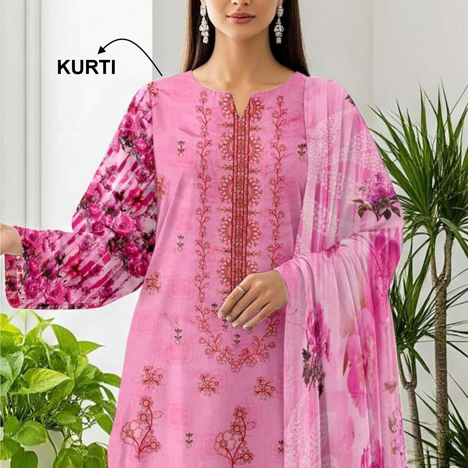 3 Piece Karandi Embroidered Suit (KRE005-3P)