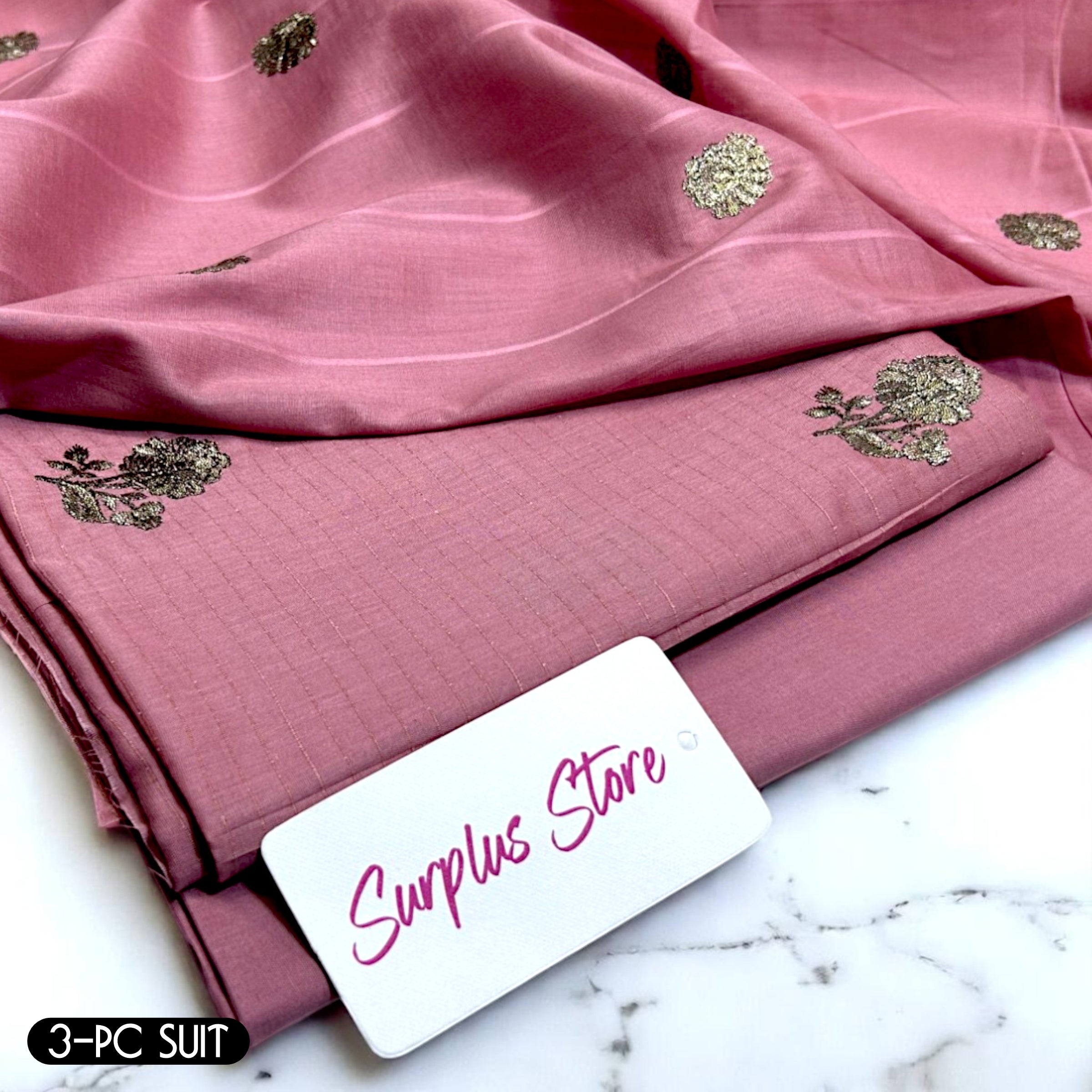 3 Piece Embroidered Unstitched Lawn Suit (LE010-3P)